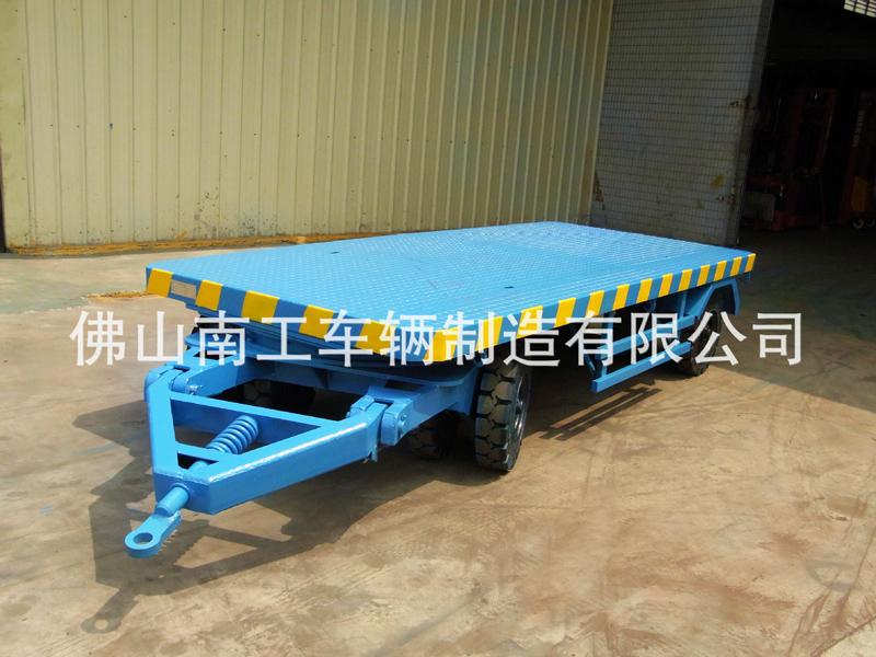 叉车牵引工业平板车 工厂车间周转用10吨三亿在线登录-三亿(中国)