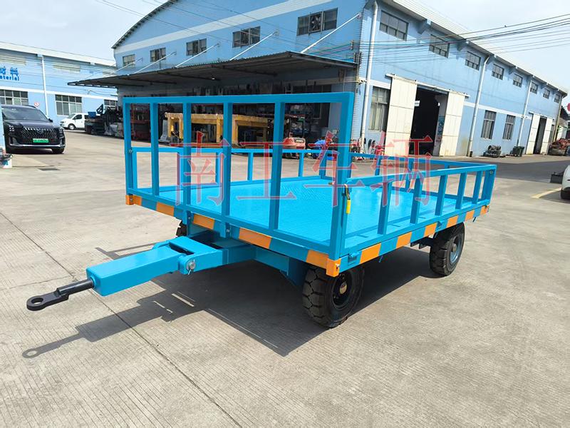 5吨下翻式护栏三亿在线登录-三亿(中国) 牵引全挂工具拖车